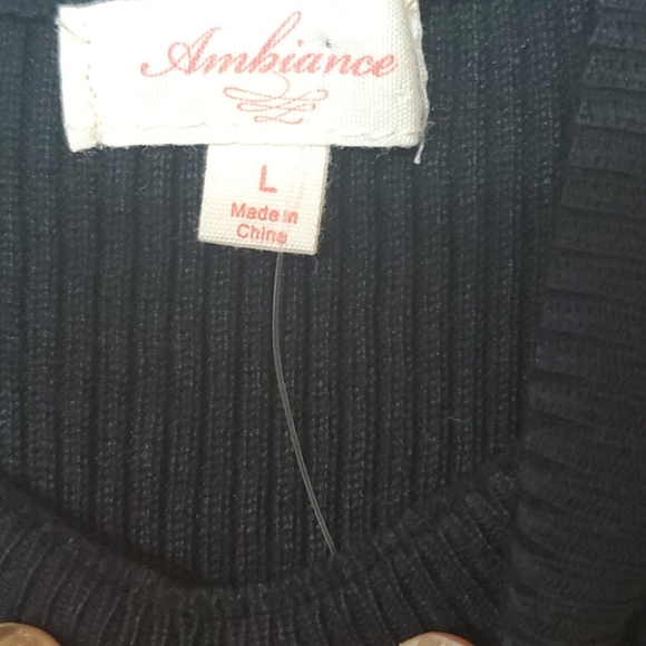 BLACK NEW SWEATERDRESS, SIZE M- L - Picture 4 of 5